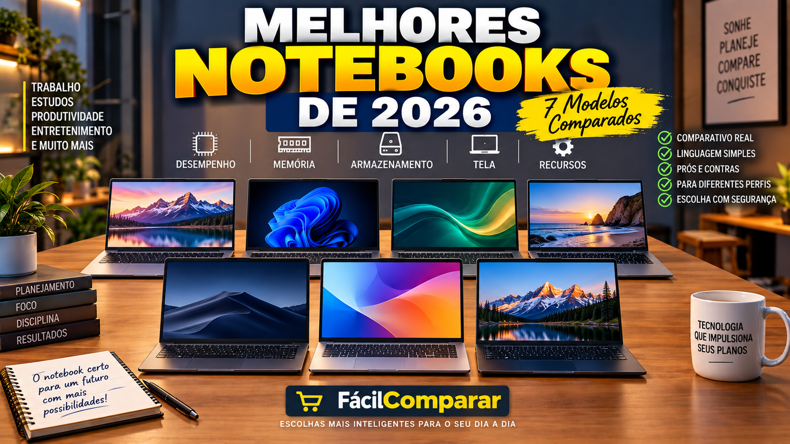 Melhores notebooks de 2026: 7 modelos comparados