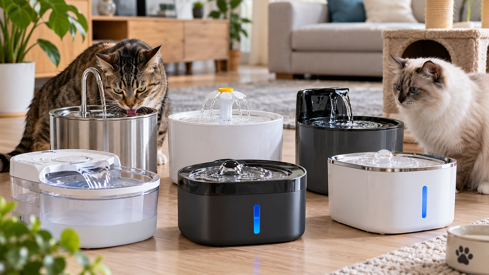 Melhores bebedouros automáticos para gatos de 2026