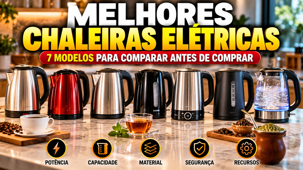 Melhores chaleiras elétricas: 7 modelos para comparar antes de comprar
