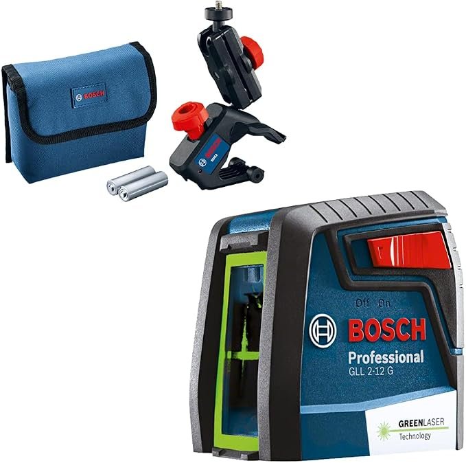 Bosch GLL 2-12G — Nível a laser verde de linhas cruzadas