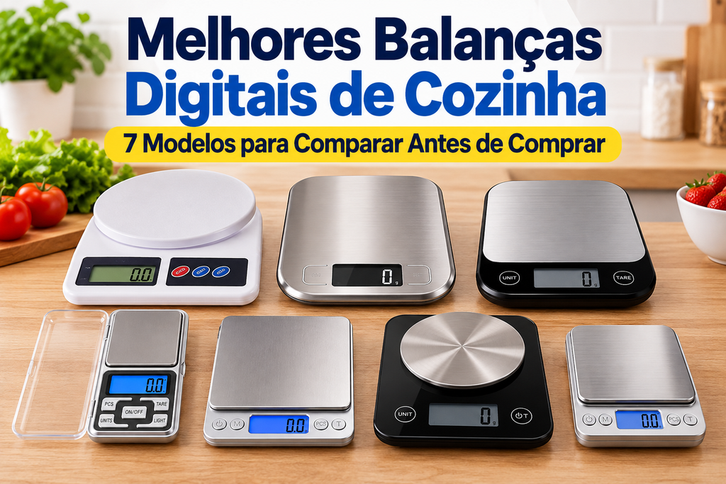 Melhores balanças digitais de cozinha com 7 modelos para comparar antes de comprar