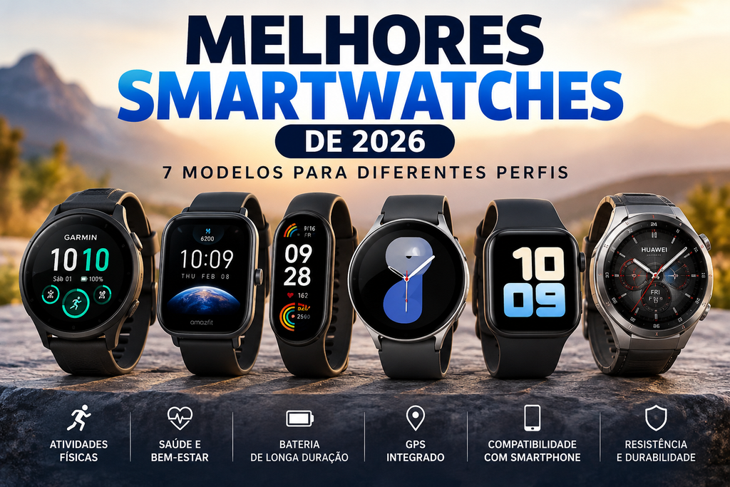 Melhores smartwatches de 2026 para diferentes perfis