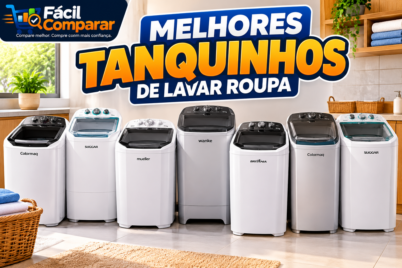Melhores tanquinhos de lavar roupa para comparar 7 modelos de diferentes capacidades