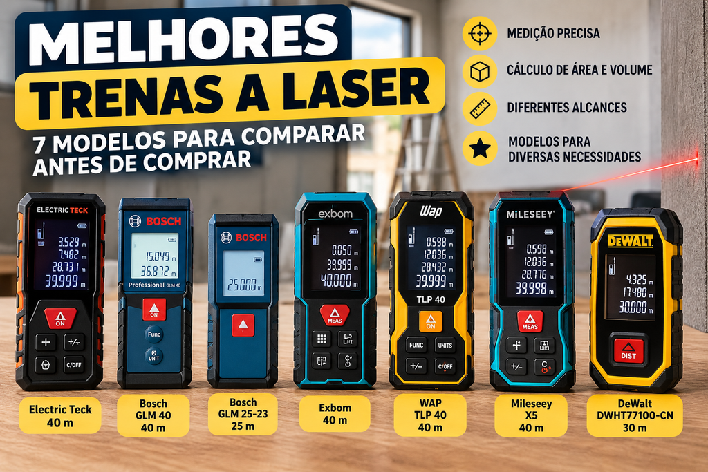 Melhores trenas a laser com 7 modelos para comparar antes de comprar